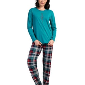 Dámské petrolejové pyžamo Vienetta Secret Love