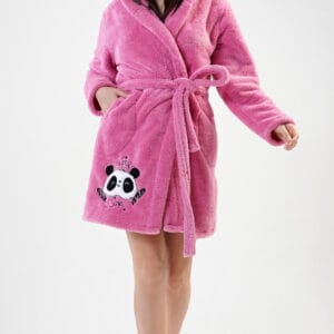 Dámský růžový župan Vienetta Secret PANDA