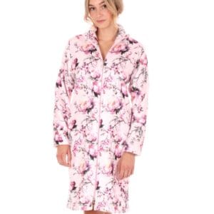 Dámský župan se zipem Vetis Toya růžový 5226