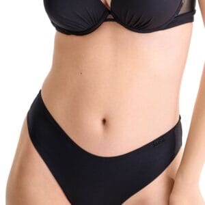 Dámské brazilky Lisca Shiny Secret 12394 černé