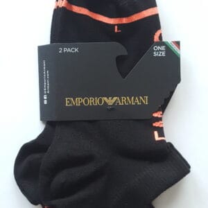 Dámské ponožky Emporio Armani 292317 3R210 černé 2 PÁRY