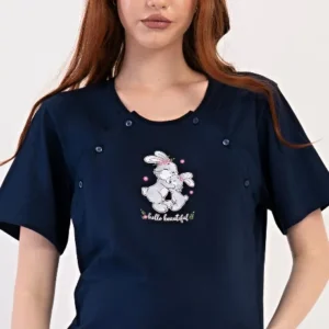 Dámská noční košile mateřská Vienetta Secret Zajíčci