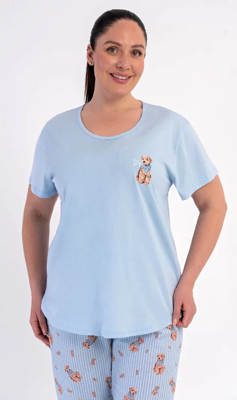 Dámské pyžamo kapri Vienetta Secret Toy pudl